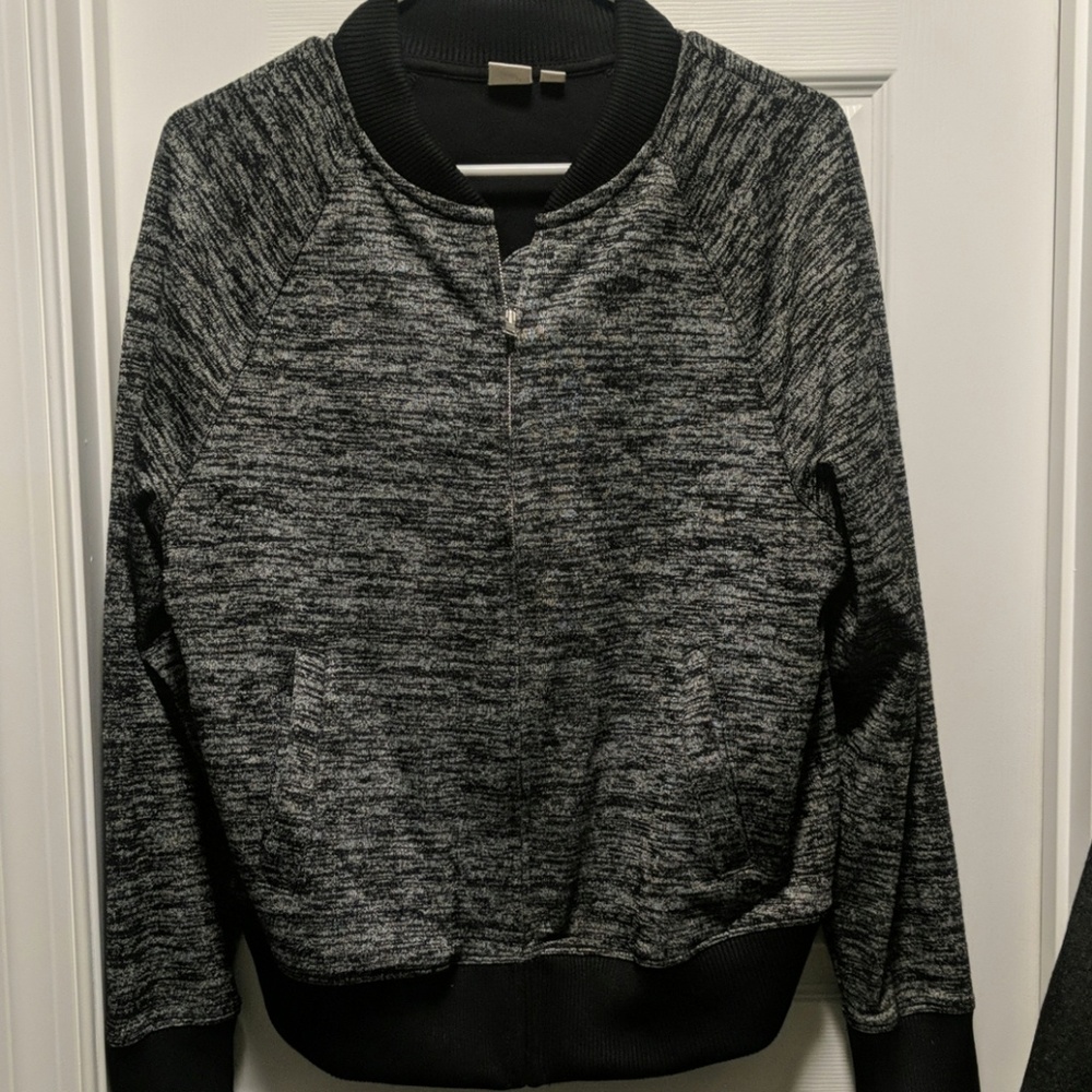 Knit bomber jacket